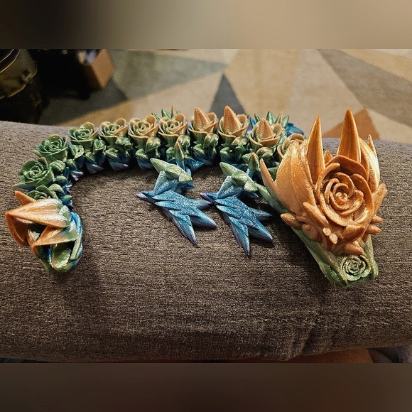 Hand Crafted Other - Baby Rose Dragon 3D Printed Figure